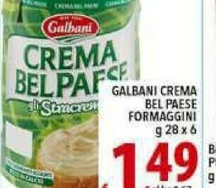 Gros Galbani Crema Bel Paese Formaggini offerta