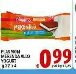 Gros Plasmon Merenda Allo Yogurt offerta