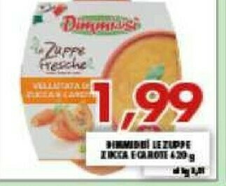 Gros Dimmidisì Le Zuppe Fresche Zucca E Carote 620 G(ml) offerta