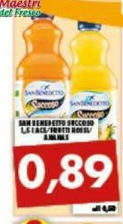 Gros San Benedetto Succoso Gusto Frutti Rossi 1500 G(ml) offerta
