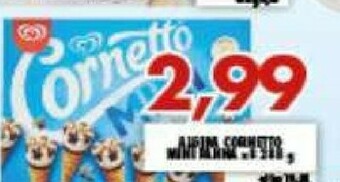 Gros Algida Cornetto Mini Classico Parfum Vanille 288 G(ml) offerta