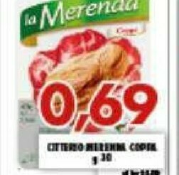 Gros Citterio La Merenda Prosciutto Crudo 30 G(ml) offerta