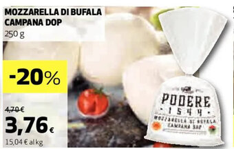 Coop MOZZARELLA DI BUFALA CAMPANA DOP 250 g offerta