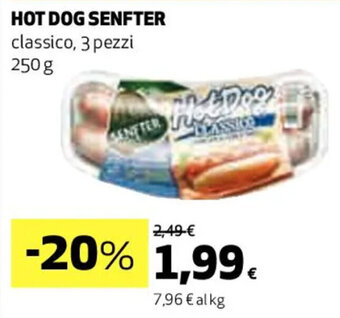 Coop HOT DOG SENFTER classico, 3 pezzi 250 g offerta
