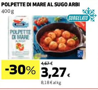 Coop POLPETTE DI MARE AL SUGO ARBI 400 g offerta