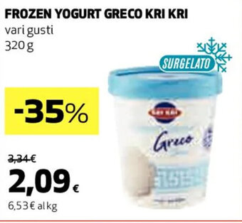 Coop FROZEN YOGURT GRECO KRI KRI vari gusti 320g offerta