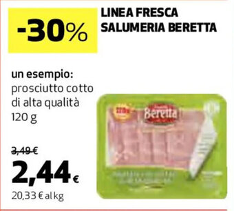 Coop LINEA FRESCA SALUMERIA BERETTA 120 g offerta
