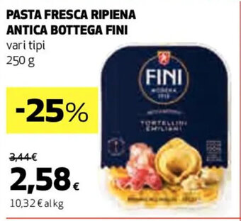 Coop PASTA FRESCA RIPIENA ANTICA BOTTEGA FINI 250 g offerta
