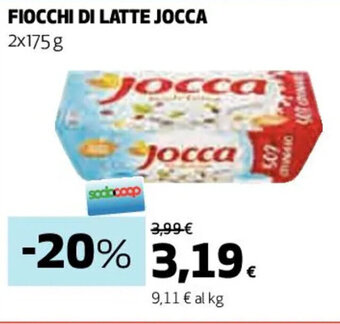 Coop FIOCCHI DI LATTE JOCCA 2x175g offerta