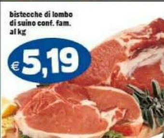 Il Castoro Supermercati Bistecche Di Lombo Di Suino offerta