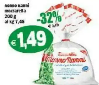 Il Castoro Supermercati Nonno Nanni Mozzarella offerta