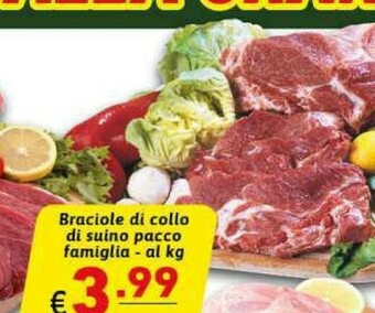 Ipercarni Braciole Di Collo Di Suino Pacco Famiglia offerta