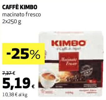 Coop CAFFÈ KIMBO macinato fresco 2x250 g offerta