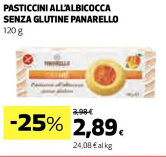 Coop PASTICCINI ALL'ALBICOCCA SENZA GLUTINE PANARELLO 120 g offerta