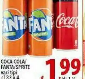 Iper Triscount Fanta Coca Cola offerta