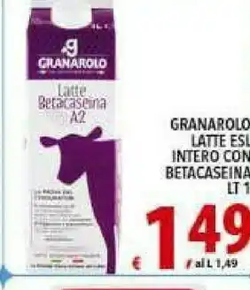 Iper Triscount Granarolo Latte Esl Intero Con Betacaseina 1 Lt offerta