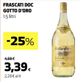 Coop FRASCATI DOC GOTTO D'ORO 1.5 litri offerta