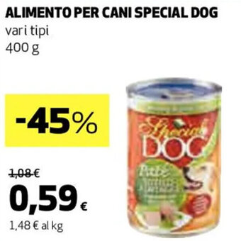 Coop ALIMENTO PER CANI SPECIAL DOG vari tipi 400 g offerta