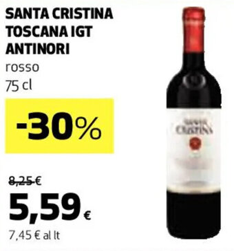 Coop SANTA CRISTINA TOSCANA IGT ANTINORI 75 cl offerta