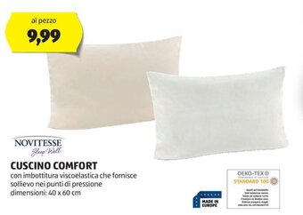 ALDI NOVITESSE Sleep Well CUSCINO COMFORT offerta