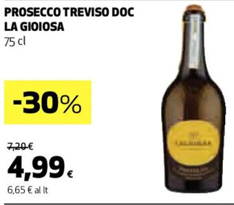 Coop PROSECCO TREVISO DOC LA GIOIOSA 75 cl offerta