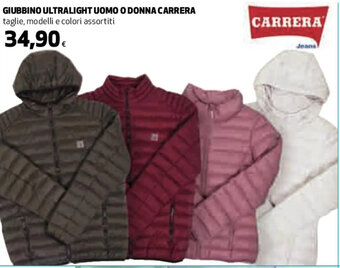 Coop GIUBBINO ULTRALIGHT UOMO O DONNA CARRERA taglie, modelli e colori assortiti offerta
