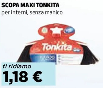 Coop SCOPA MAXI TONKITA per interni, senza manico offerta