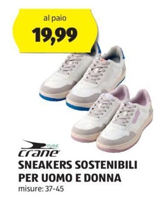 crane SNEAKERS SOSTENIBILI PER UOMO E DONNA