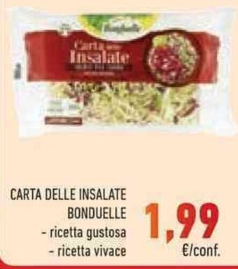 Conad CARTA DELLE INSALATE BONDUELLE offerta