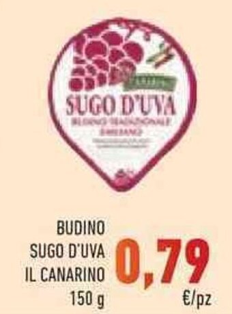 BUDINO SUGO D'UVA IL CANARINO 150 g