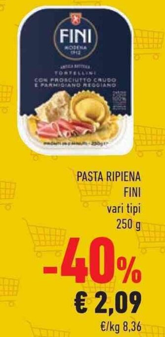Conad PASTA RIPIENA FINI vari tipi 250 g offerta