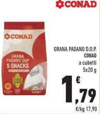 Conad GRANA PADANO D.O.P. CONAD 5x 20g offerta