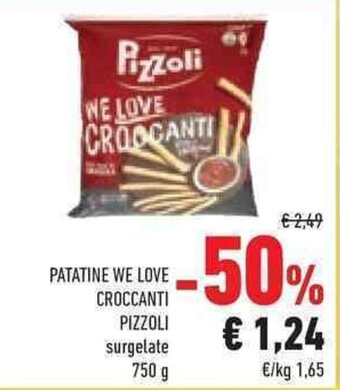 Conad PATATINE WE LOVE CROCCANTI PIZZOLI surgelate 750 g offerta