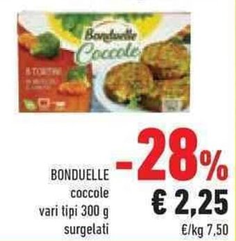 Conad BONDUELLE coccole vari tipi 300 g surgelati offerta