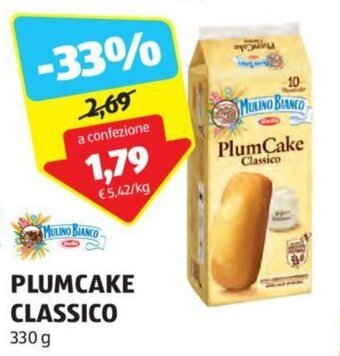 ALDI MULINO BIANCO PLUMCAKE CLASSICO 330 g offerta