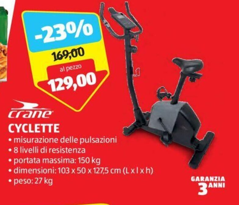 Crane CYCLETTE offerta di ALDI