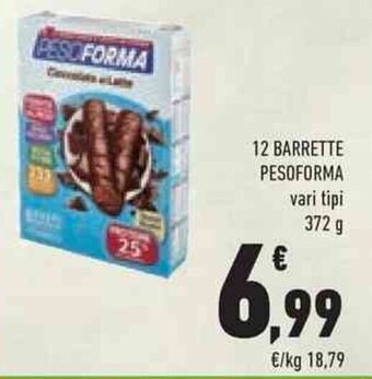Conad 12 BARRETTE PESOFORMA 372 g offerta