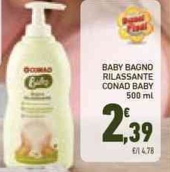 Conad BABY BAGNO RILASSANTE CONAD BABY 500 ml offerta