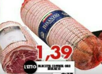 MA Supermercati Bisanzio Pancetta Coppata Oro offerta