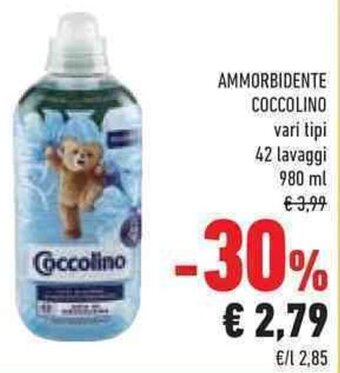 Conad AMMORBIDENTE COCCOLINO vari tipi 42 lavaggi 980 ml offerta