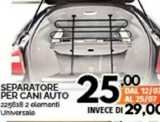 Separatore Per Cani Auto