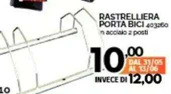 Orizzonte Rastrelliera Porta Bici offerta
