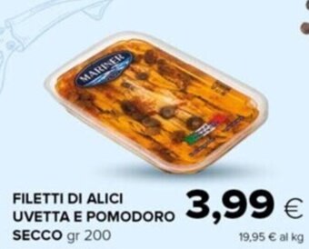 Tigre FILETTI DI ALICI UVETTA E POMODORO SECCO gr 200 offerta