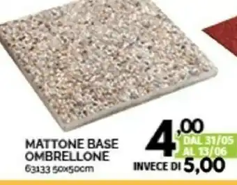 Orizzonte Mattone Base Ombrellone offerta