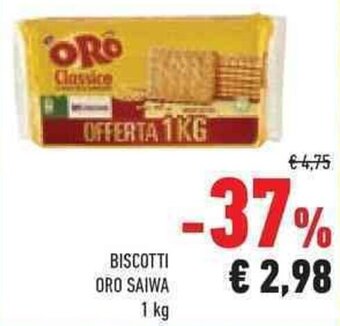 Conad BISCOTTI ORO SAIWA 1 kg offerta