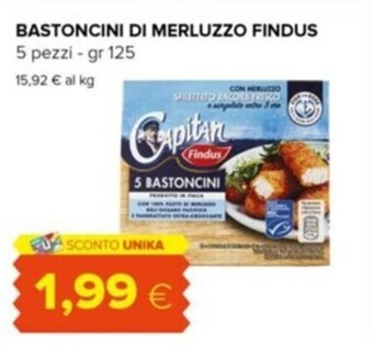 Tigre BASTONCINI DI MERLUZZO FINDUS 5 pezzi - gr 125 offerta