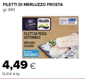 Tigre FILETTI DI MERLUZZO FROSTA gr 340 offerta