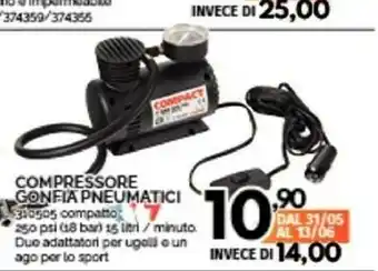 Orizzonte Compressore Gonfia Pneumatici offerta