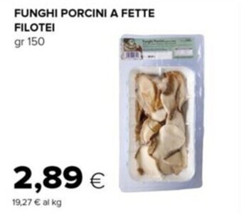 FUNGHI PORCINI A FETTE FILOTEI gr 150