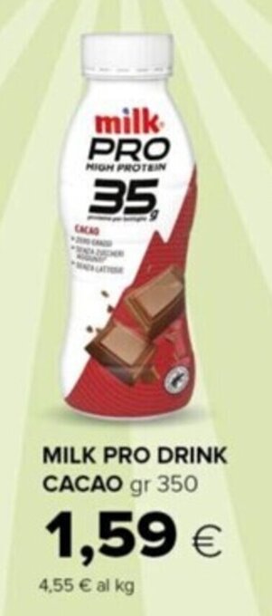 Tigre MILK PRO DRINK CACAO gr 350 offerta